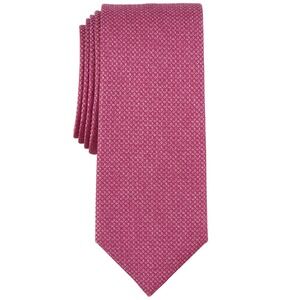 Alfani Alfatech Tie Mens‎ Mauve Minetta Solid Stain Resistant One Size NWT